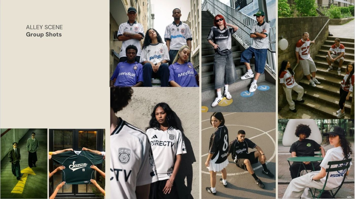 Moodboard slide: the alley scene