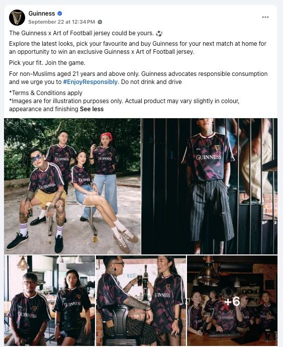 The campaign post on Facebook