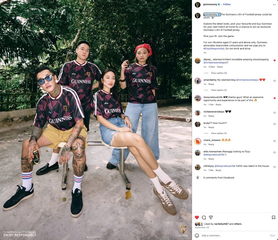 The campaign post on Instagram