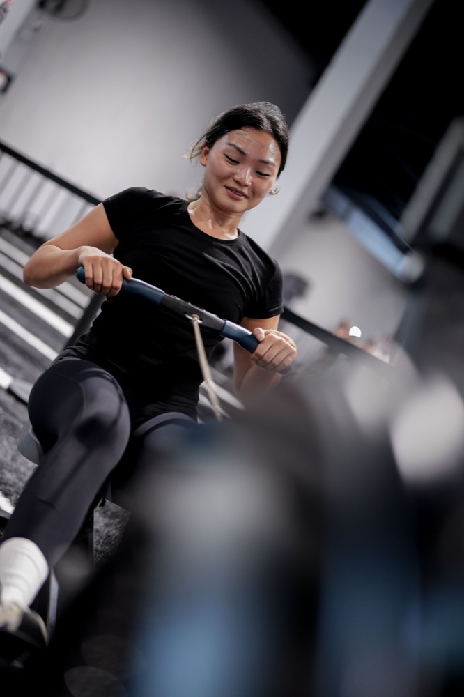Me on the rowing machine