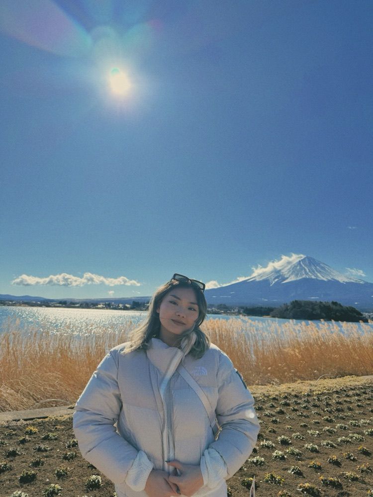 Me in front of Mount Fuji