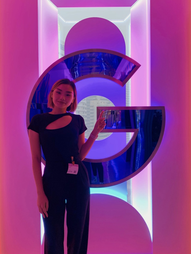 Me at a tech community event