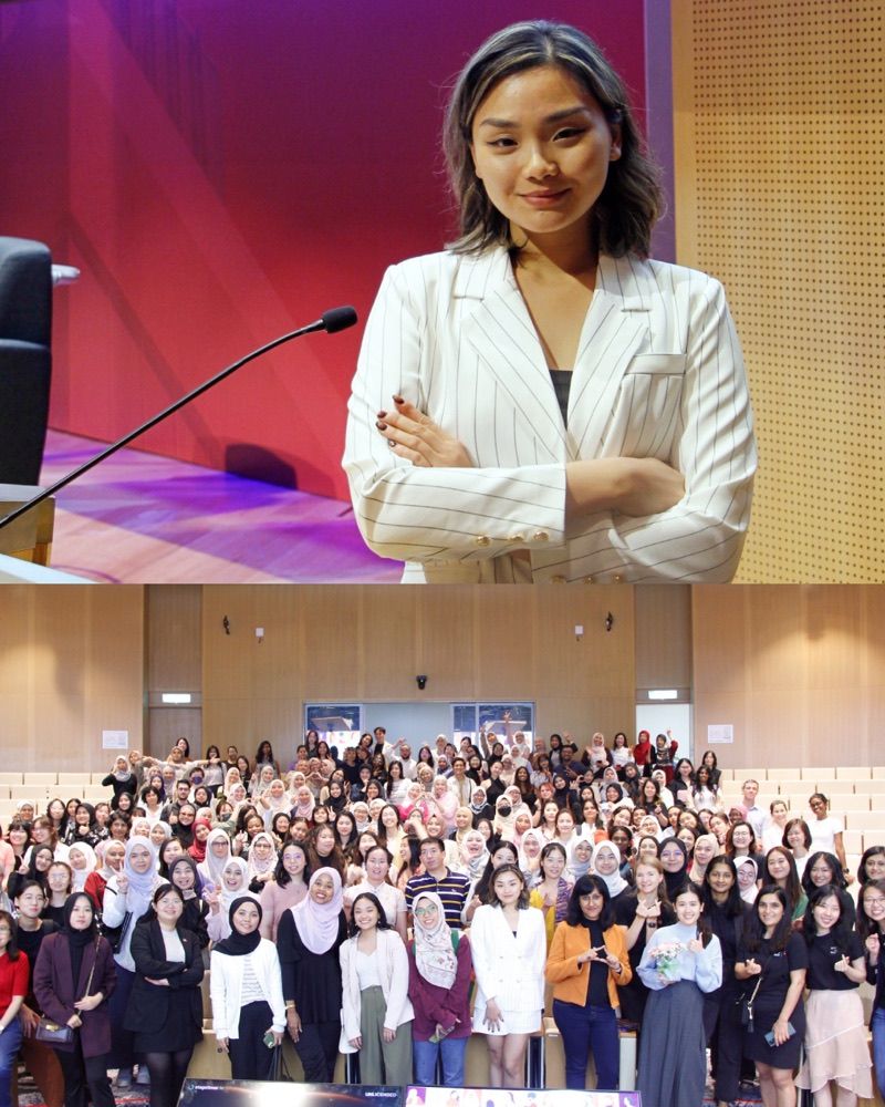 Me at the summit, and the audience
