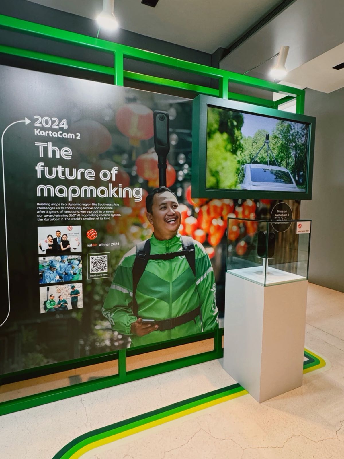 The photography on an exhibition wall