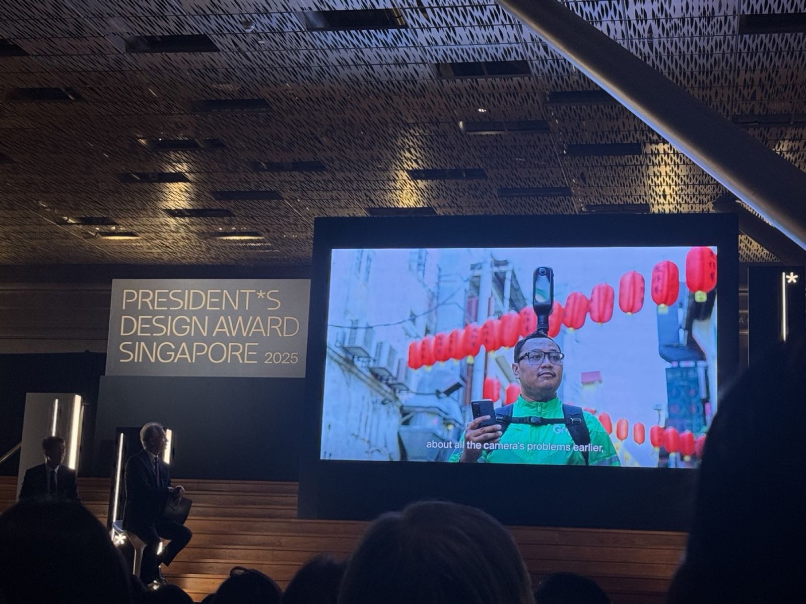 The photography in a presentation