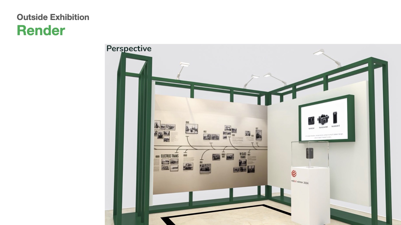 Render of the exhibition space